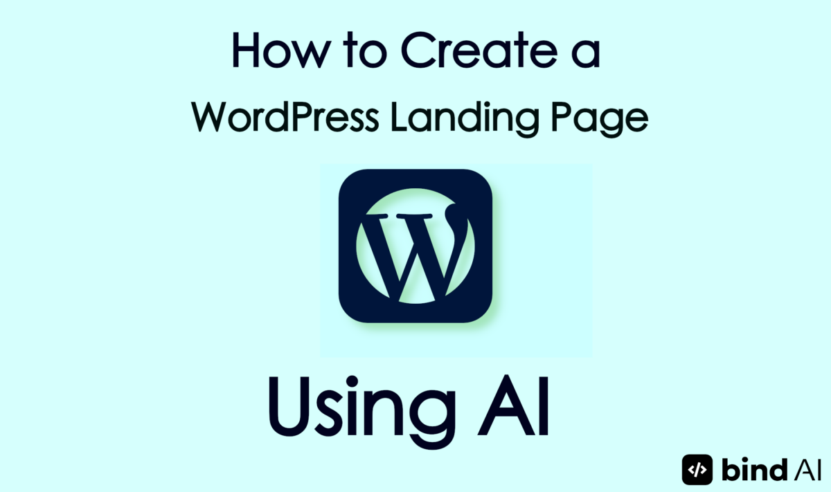 wordpress landing page